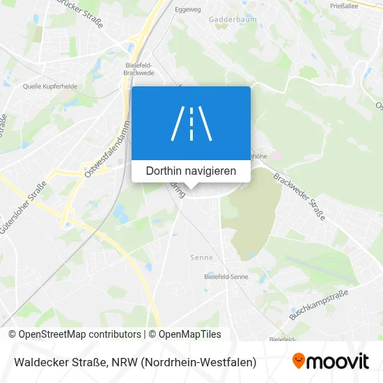 Waldecker Straße Karte