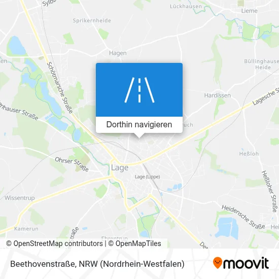 Beethovenstraße Karte