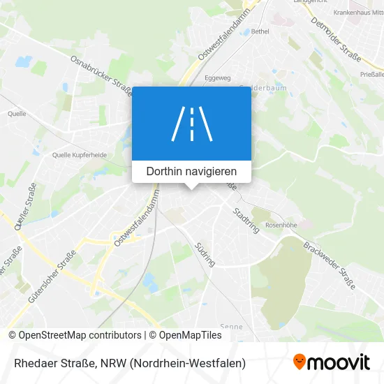 Rhedaer Straße Karte