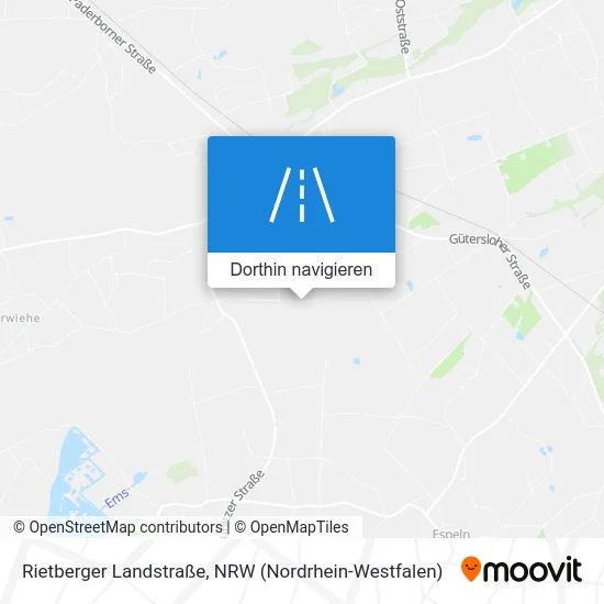 Rietberger Landstraße Karte