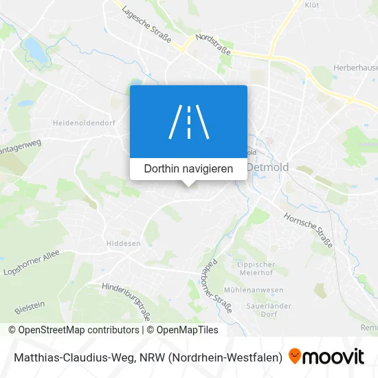 Matthias-Claudius-Weg Karte