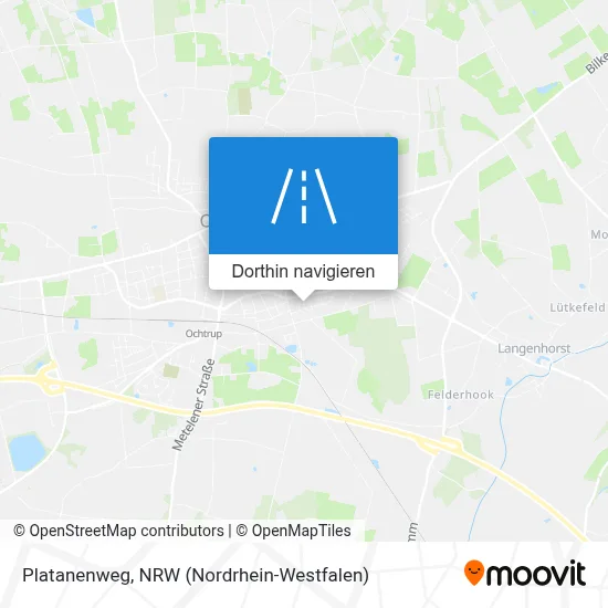Platanenweg Karte