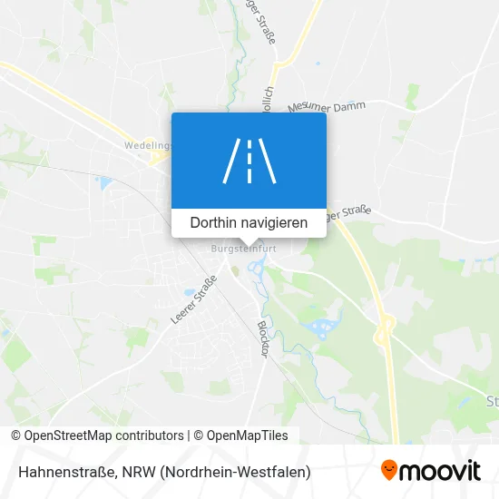 Hahnenstraße Karte
