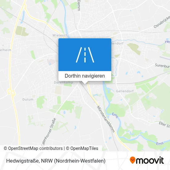 Hedwigstraße Karte