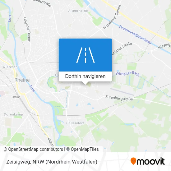 Zeisigweg Karte