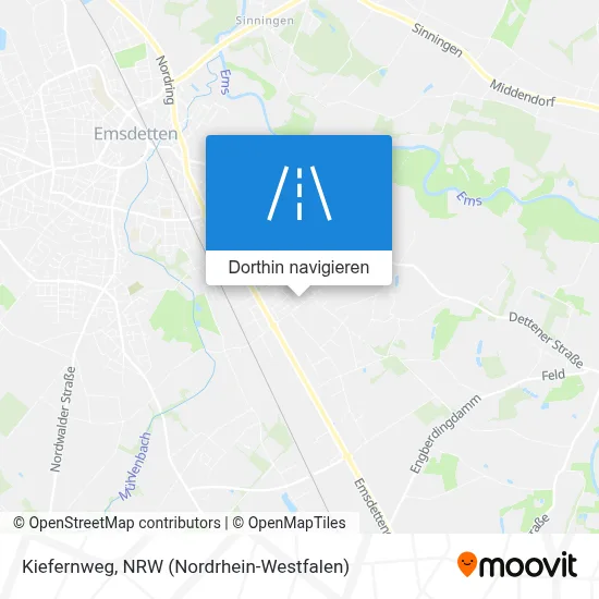 Kiefernweg Karte