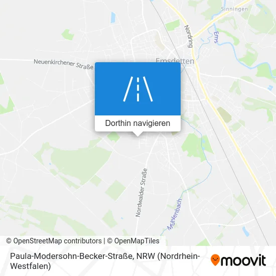 Paula-Modersohn-Becker-Straße Karte