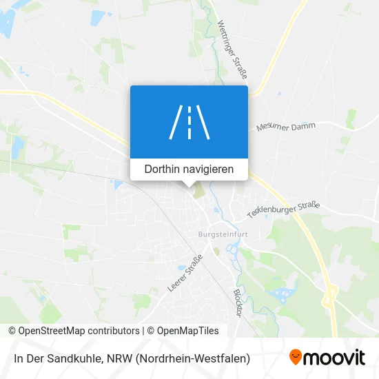 In Der Sandkuhle Karte