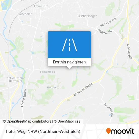 Tiefer Weg Karte