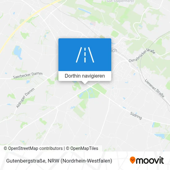 Gutenbergstraße Karte