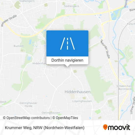 Krummer Weg Karte