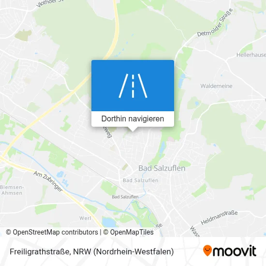 Freiligrathstraße Karte