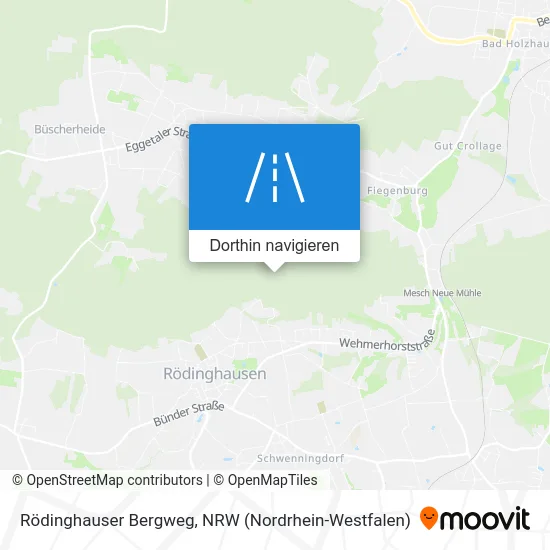 Rödinghauser Bergweg Karte