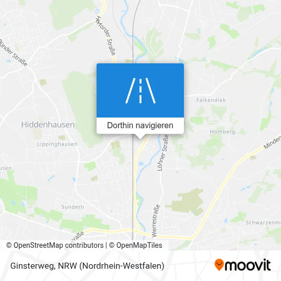 Ginsterweg Karte
