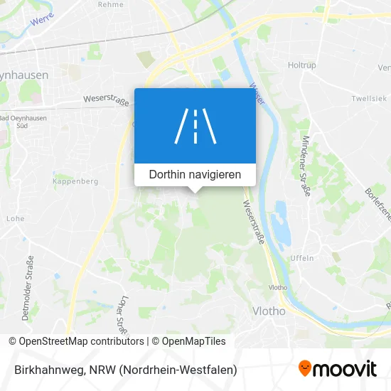 Birkhahnweg Karte