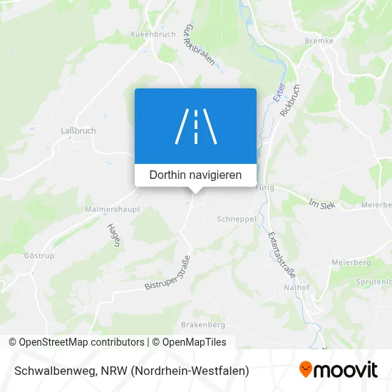 Schwalbenweg Karte