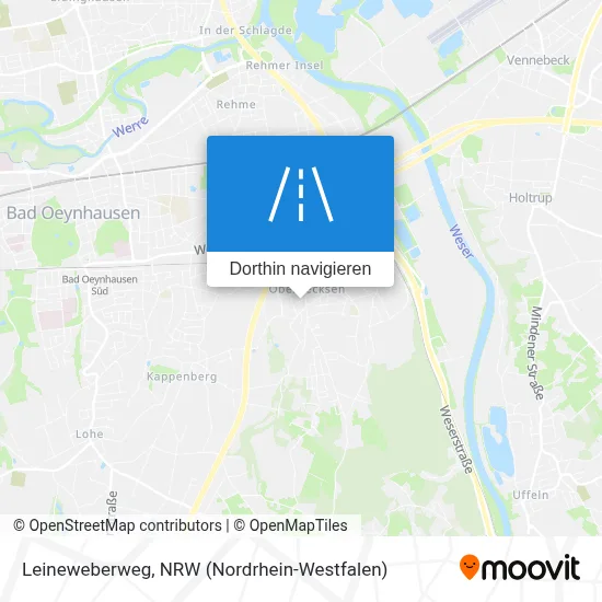 Leineweberweg Karte