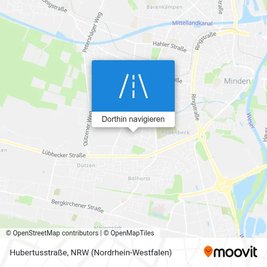 Hubertusstraße Karte