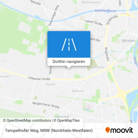 Tempelhofer Weg Karte