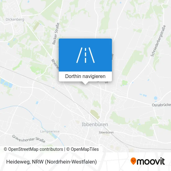 Heideweg Karte