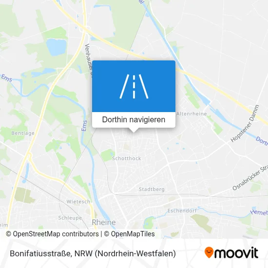 Bonifatiusstraße Karte