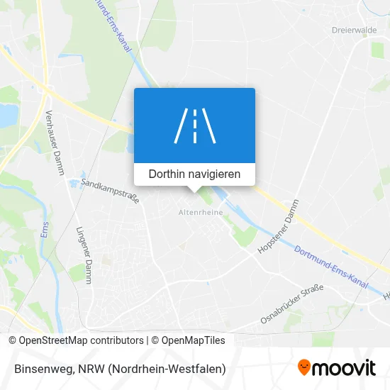 Binsenweg Karte