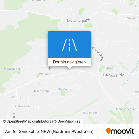 An Der Sandkuhle Karte