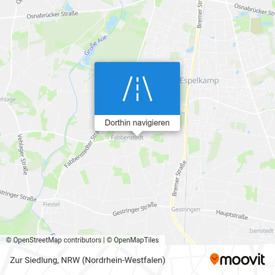 Zur Siedlung Karte