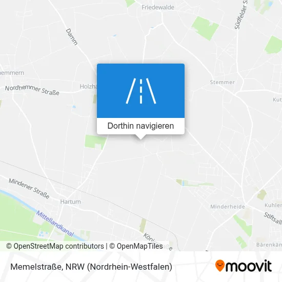 Memelstraße Karte