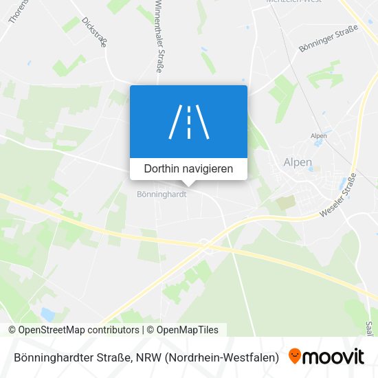 Bönninghardter Straße Karte