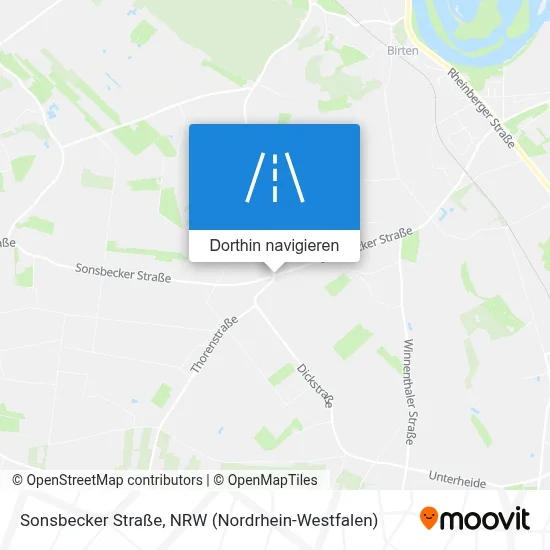 Sonsbecker Straße Karte