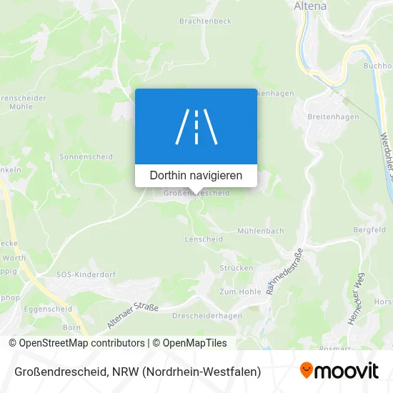 Großendrescheid Karte