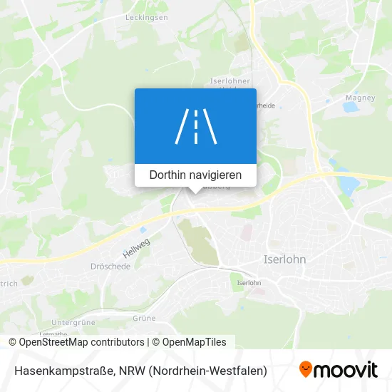 Hasenkampstraße Karte