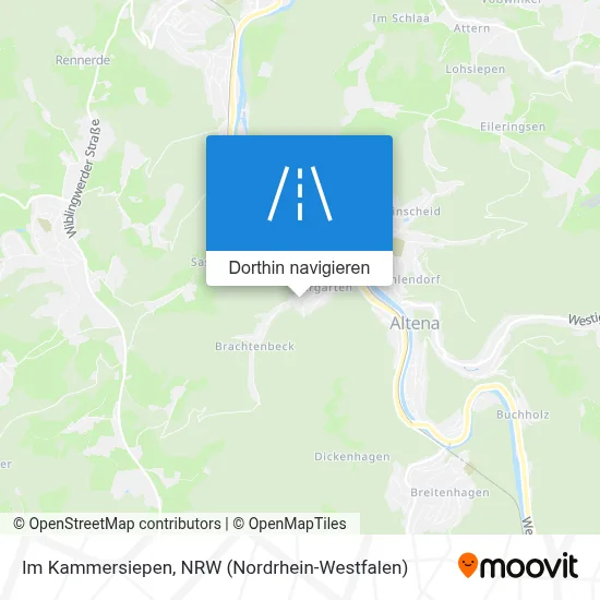 Im Kammersiepen Karte