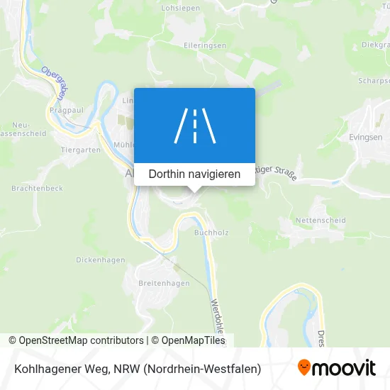 Kohlhagener Weg Karte