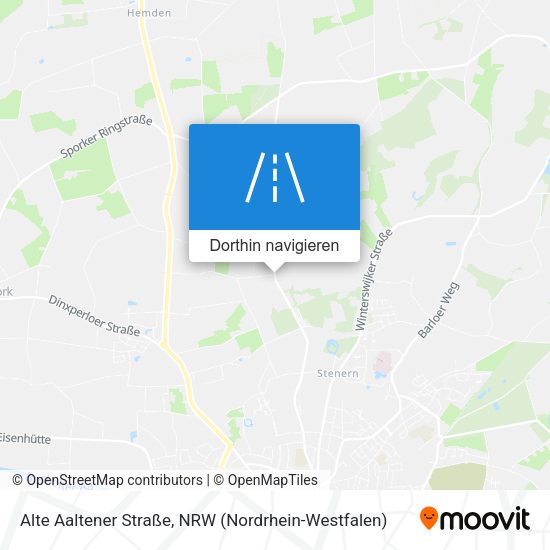 Alte Aaltener Straße Karte