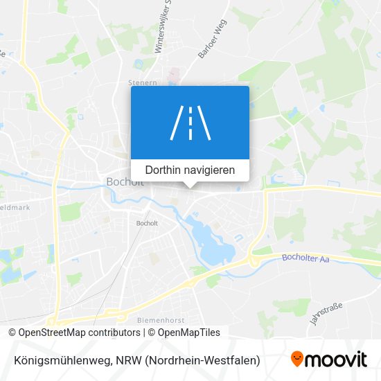 Königsmühlenweg Karte