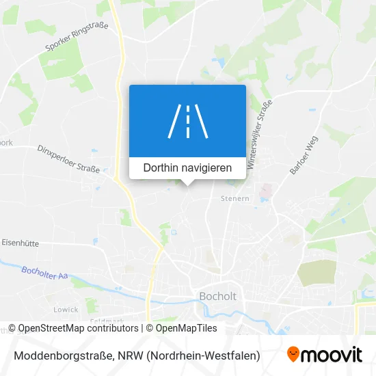 Moddenborgstraße Karte