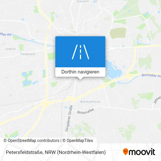 Petersfeldstraße Karte