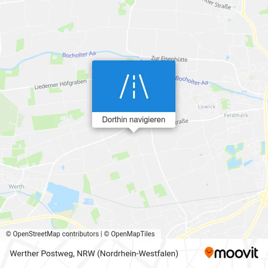 Werther Postweg Karte