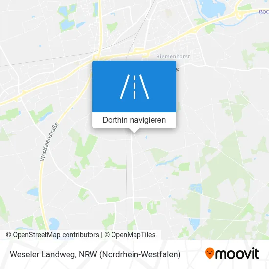 Weseler Landweg Karte