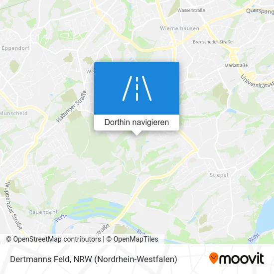 Dertmanns Feld Karte