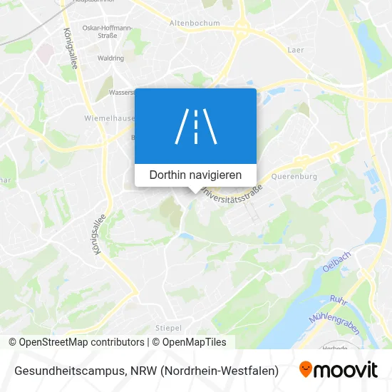 Gesundheitscampus Karte