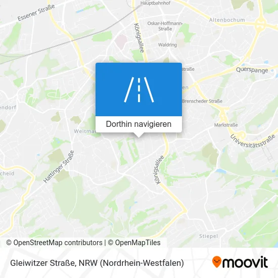 Gleiwitzer Straße Karte