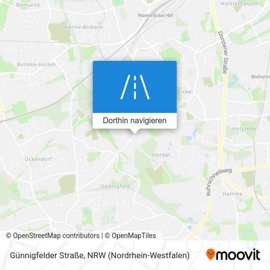 Günnigfelder Straße Karte