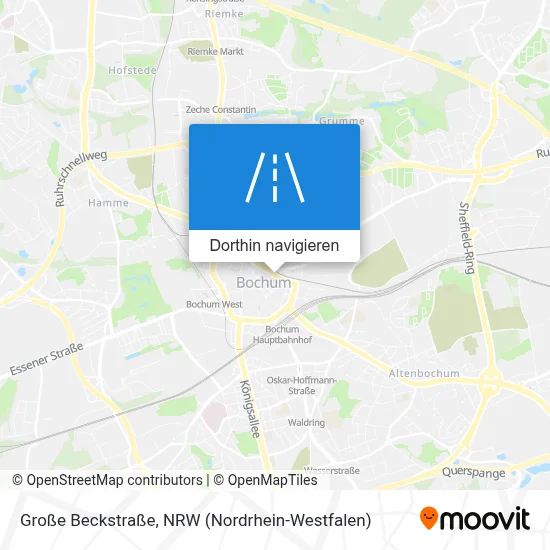 Große Beckstraße Karte