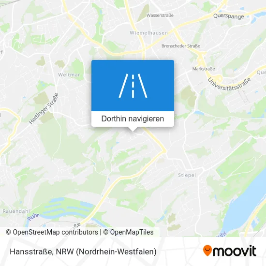 Hansstraße Karte