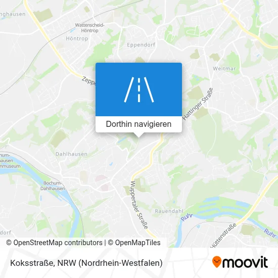 Koksstraße Karte
