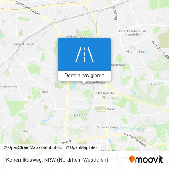Kopernikusweg Karte