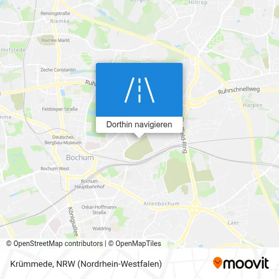 Krümmede Karte